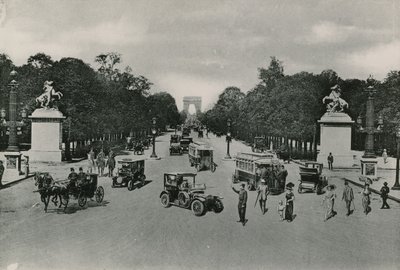 Perspective on the Champs-Elysees Avenue by French Photographer